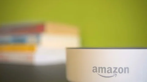 Muting Amazon Dot Close Up Stock Footage 111013412