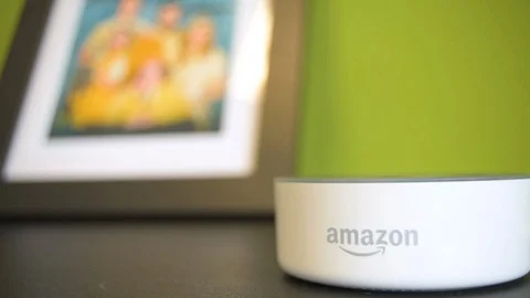 Muting Amazon Dot Stock Footage 111013817