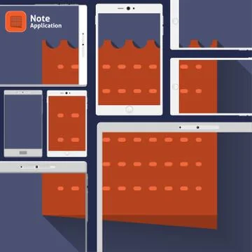 Mutiwindow Mobile Stock Illustration