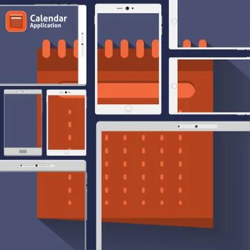 Mutiwindow Mobile Music Stock Illustration