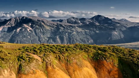 Mutnovsky volcano in Kamchatka Peninsula Stock-Footage 137021192