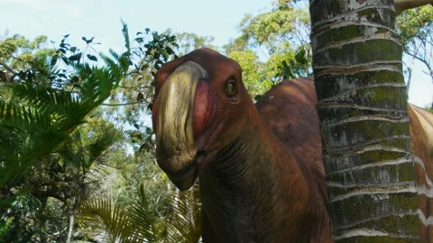 Muttaburrasaurus dinosaur Stock Footage 133215110