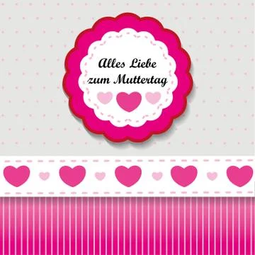 Muttertag label 스톡 일러스트