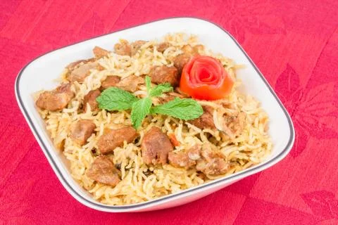Mutton Biryani Stock Photos