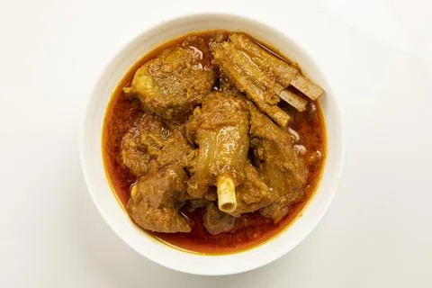Mutton curry isolated on white background 写真素材
