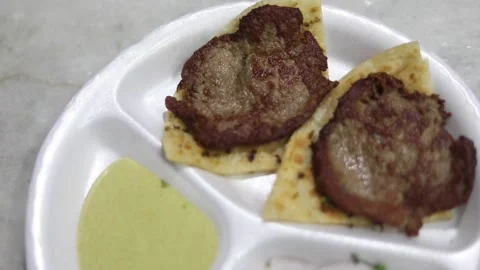 Mutton Galouti Kabab Stock Footage 133102986