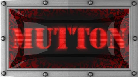 Mutton on led Stock Footage 8749053