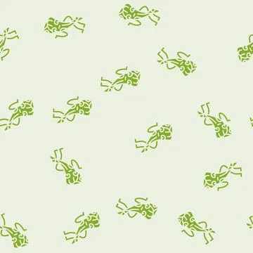 Mutton meat character glyph seamless pattern Stock Illustration