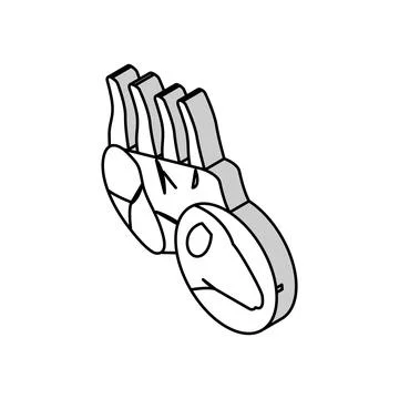 Mutton meat isometric icon vector illustration Stock Illustration