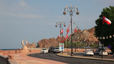 Muttrah corniche, Oman Stock-Footage 58299877