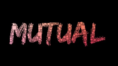 Mutual Fund Pixelated Text Merging Looping Pixels With Glitch Effect Vidéo 113882207