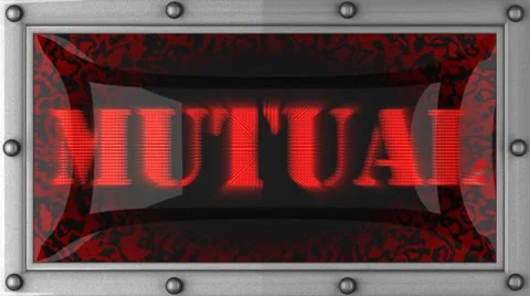 Mutual on led 動画素材 8749000