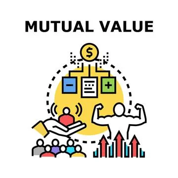 Mutual value creating win win growth strategy Stock Illustration
