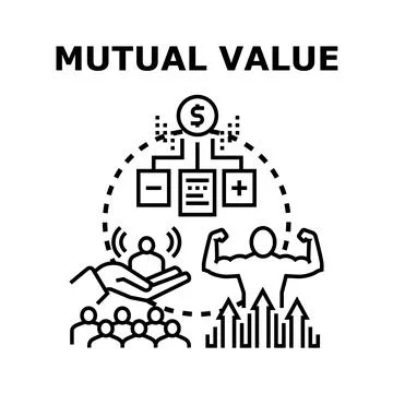 Mutual value creating win win growth strategy Stock Illustration