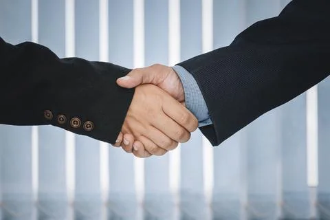 Mutually beneficial cooperation in work. concept Business partnership meeting Stock Photos