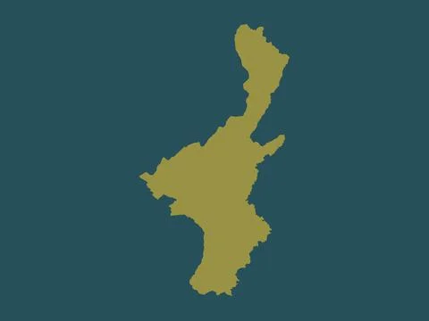 Muyinga, Burundi. Solid color shape 스톡 일러스트