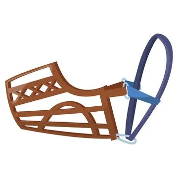 A muzzle for a dog. vector illustration on a white background Stock Illustration