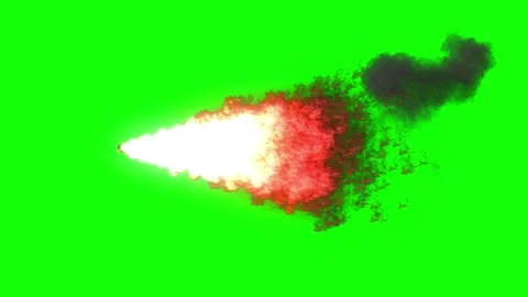 Muzzle Flash and Bullet Impact Explosion Effect on Green Screen Background for Stock Footage 339128599