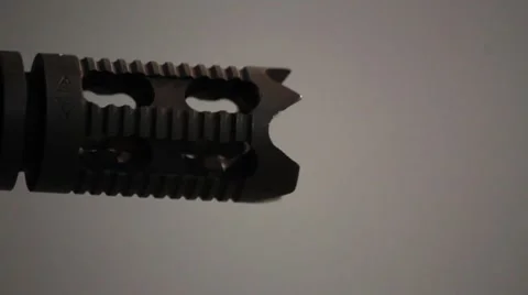 Muzzle Flash from an AR-15 Assault Rifle Stock Footage 41455560
