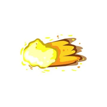 Muzzle gun flash cartoon vector illustration Stock Illustration