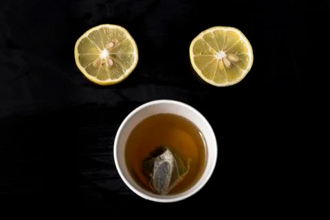 A muzzle of lemon slices Stock Photos