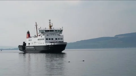 MV Argyle approaching Wemyss Bay, Scotland Stock Footage 172548965