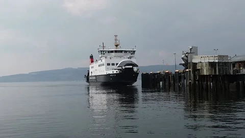MV Argyle approaching Wemyss Bay, Scotland Stock Footage 172549092
