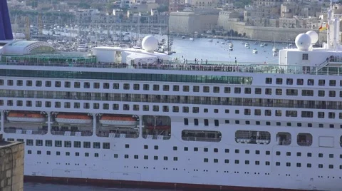 MV AURORA DOCKING MALTA Stock Footage 67506393