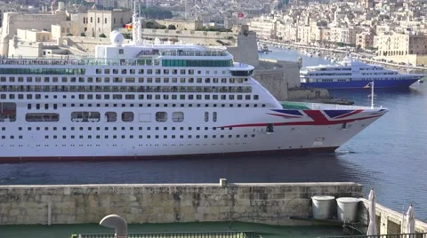 MV AURORA DOCKING MALTA Stock Footage 67506639