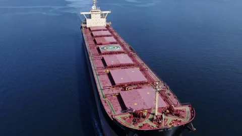 MV Marathassa Drone flyover 4K footage Stock Footage 149138130
