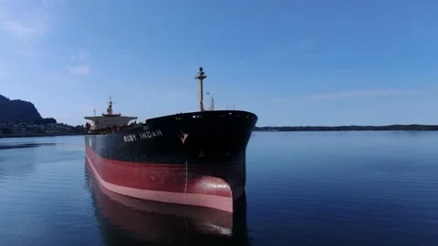 MV Ruby Indah 4K drone footage Stock Footage 149138369