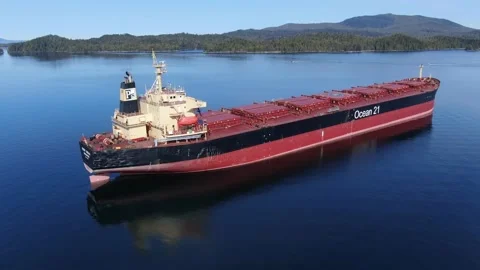 MV Ruby Indah Drone orbit 4K footage Stock Footage 149138610