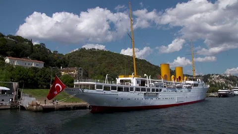 The MV Savarona Stock Footage 74090432