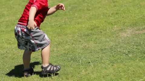 MVI 0376-breakdancing toddler-2 Stock Footage 8955666