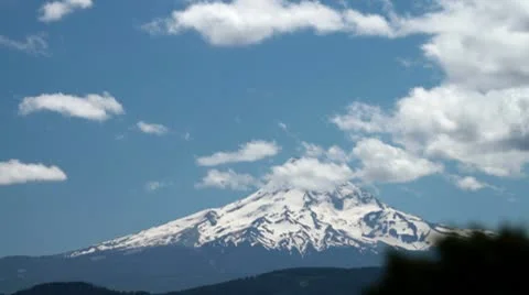 MVI 0663-Static timelaspe of Mnt Hood Stock Footage 8955571