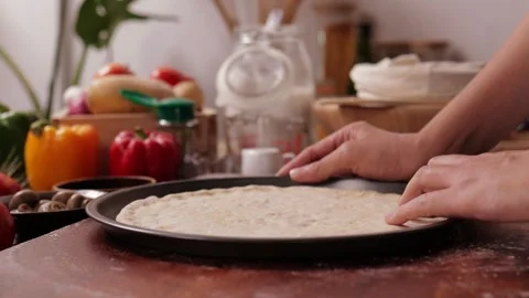 MVI 1346 chef making pizza Stock Footage 335296970