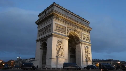 MVI 7669_Yellow Jackets Protest in Paris Stock Footage 99493572