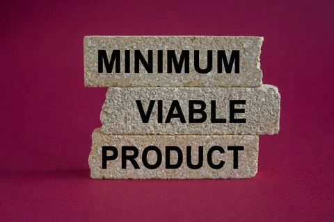 MVP, minimum viable product symbol Foto stock