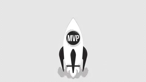 MVP startup rocket launch outline hand d... | Stock Video | Pond5