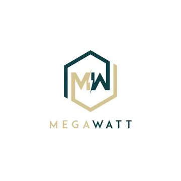 MW Architects Logo Stock Illustration