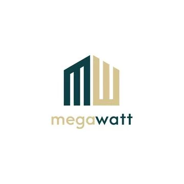 MW Architects Logo Stock Illustration
