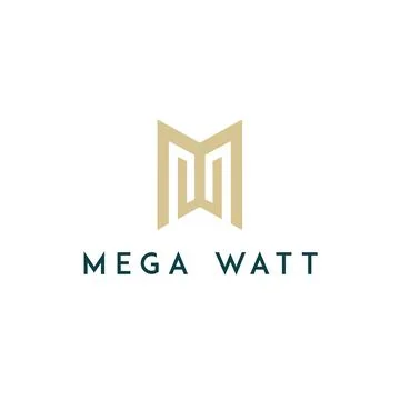 MW Architects Logo Stock Illustration
