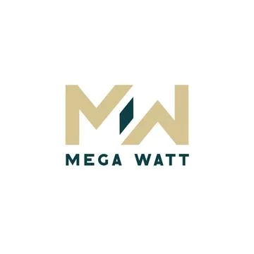 MW Architects Logo Illustrazione stock