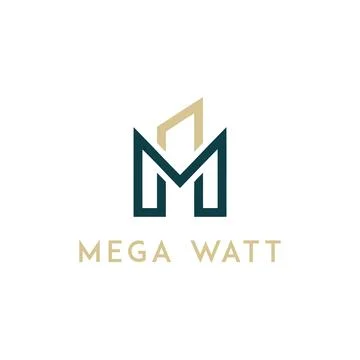 MW Architects Logo Stock Illustration