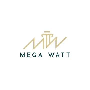 MW Architects Logo Illustrazione stock