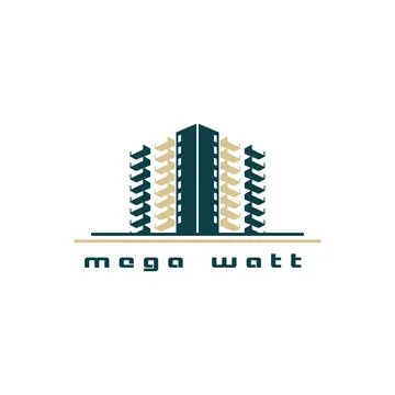 MW Architects Logo Stock Illustration