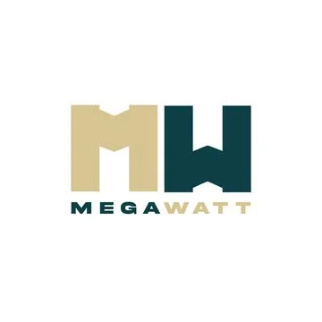 MW Architects Logo Illustrazione stock