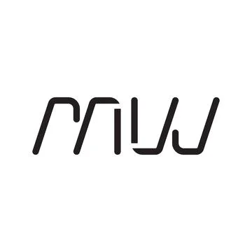 Mw initial letter vector logo icon Stock-Illustration