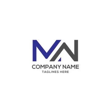 MW letter logo design vector illustration template Stock Illustration