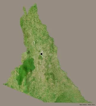 Mwanza, district of Malawi, on solid. Satellite Stock Illustration